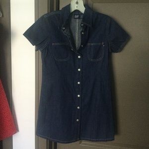 Denim Childs Shirt Dress XL 30” long